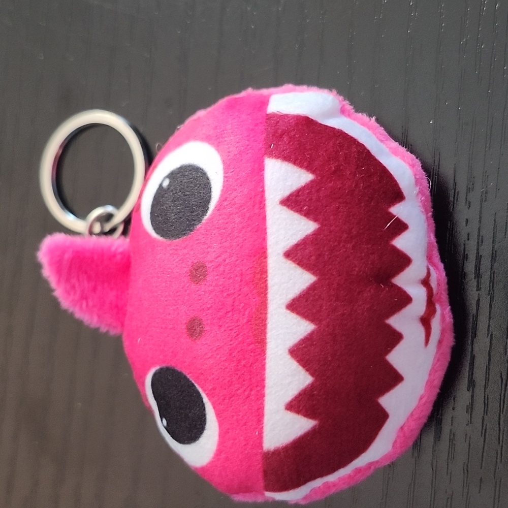 Pink Baby Shark Keychain